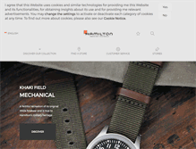 Tablet Screenshot of hamiltonwatch.com